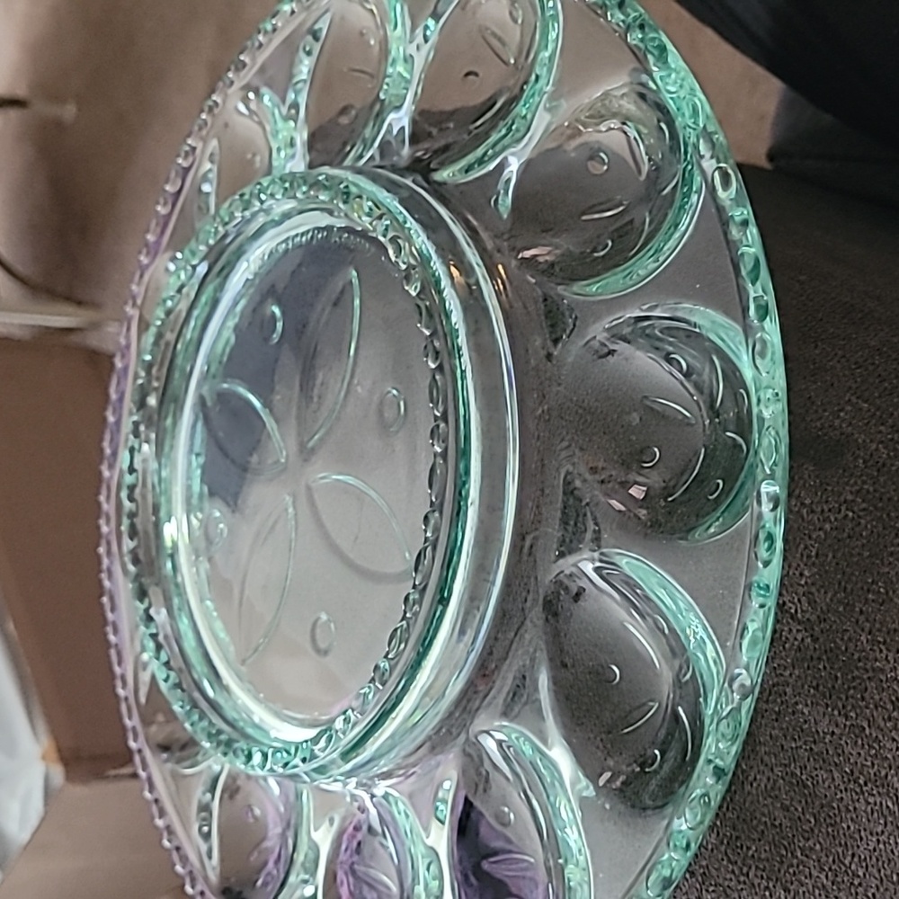 Lonaberger  glass deviled egg dish